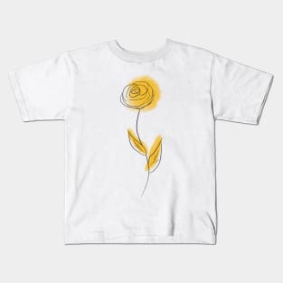 Yellow cosmos flower Kids T-Shirt